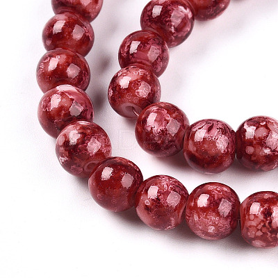 Baking Paint Glass Beads X1-DGLA-N003-8mm-A02-1