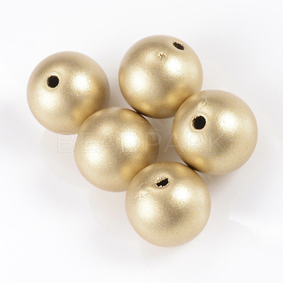 Matte Style Spray Painted Acrylic Beads LS-ACRP-S669-12mm-02-1