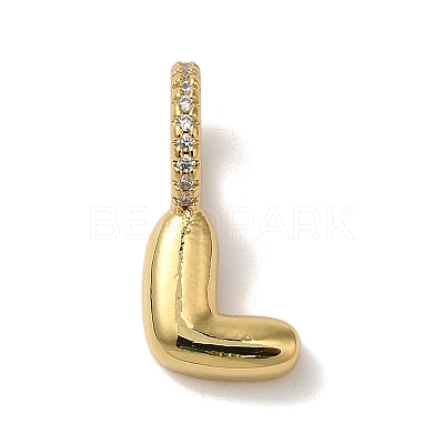 Brass Micro Pave Cubic Zirconia Pendants KK-K345-13L-G-1