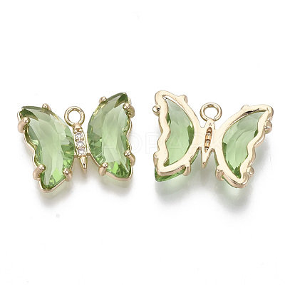 Glass Pendants GLAA-T021-24C-1