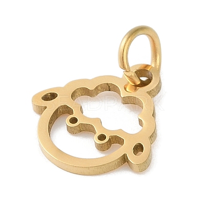 304 Stainless Steel Pendants STAS-L279-001G-12-1