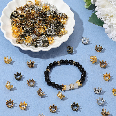 120Pcs 4 Colors Alloy Rhinestone Settings FIND-PA0001-55-1