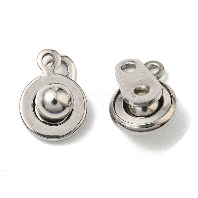 Brass Snap Clasps KK-P164-21P-1