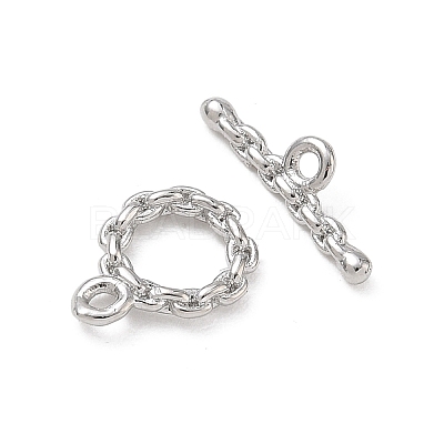 Brass Toggle Clasp KK-D289-53B-P-1