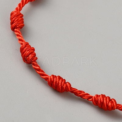 Nylon Cord Braided Bracelets for Men Women BJEW-WH0031-022A-1