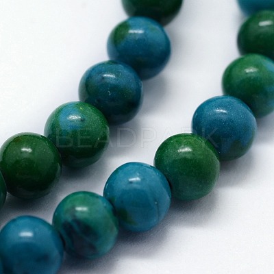 Synthetic Chrysocolla Beads Strands G-I199-34-8mm-1