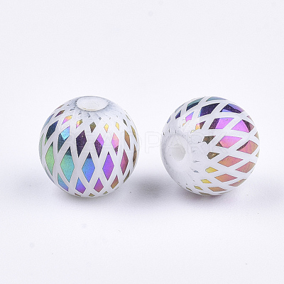 Electroplate Glass Beads X-EGLA-S178-07E-1