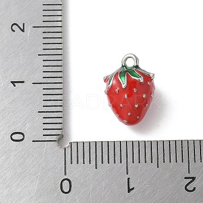 Brass Enamel Charms KK-P290-57P-1