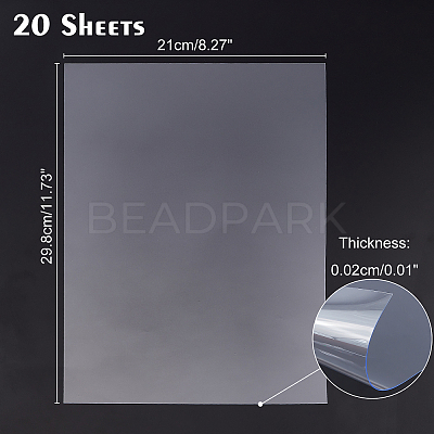 PVC Plastic Sheets LS-DIY-WH0304-126-1