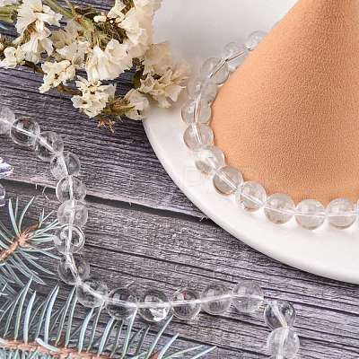 Natural Quartz Crystal Beads Strands G-C175-10mm-2-1