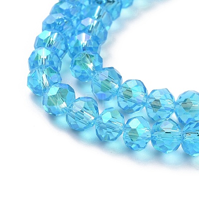 Electroplate Glass Beads Strands EGLA-A034-T4mm-L03-1