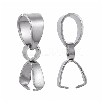 Tarnish Resistant 304 Stainless Steel Pinch Bails STAS-K146-090-2.5x14-1