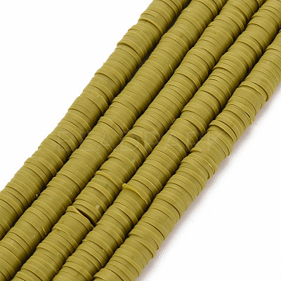 Handmade Polymer Clay Bead Strands X-CLAY-T002-6mm-55-1