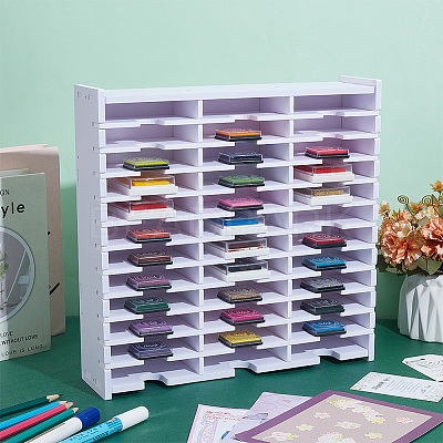 2 Sets 36 Grids PVC Plastic Inkpad Storage Holder ODIS-UN0001-15B-1