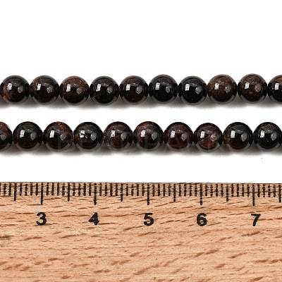 Natural Garnet Gemstone Bead Strands X-G-R263-6mm-1