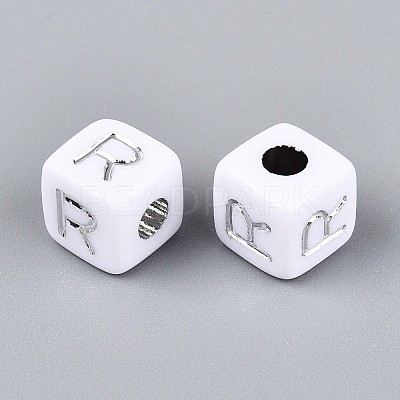 Opaque Acrylic Beads SACR-T035-03R-1