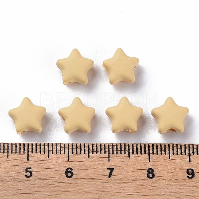 Spray Painted Acrylic Beads MACR-S373-45-O07-1