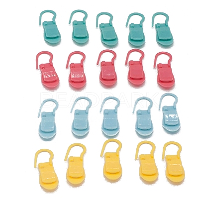 20Pcs 4 Colors Plastic Knittings Tool PW-WG943AA-01-1