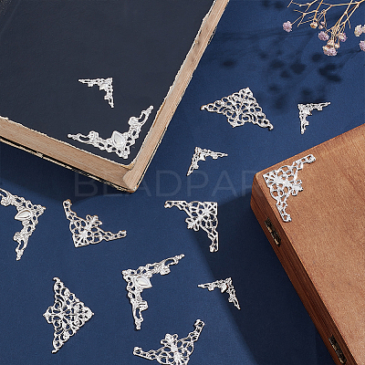 100Pcs 4 Styles Iron Filigree Joiners Sets IFIN-PH0002-18P-1