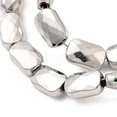 Electroplate Glass Beads Strands EGLA-F166-18P-1