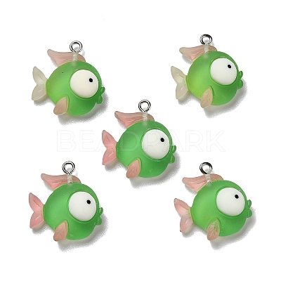 Opaque Resin Pendants X-RESI-D055-095P-1