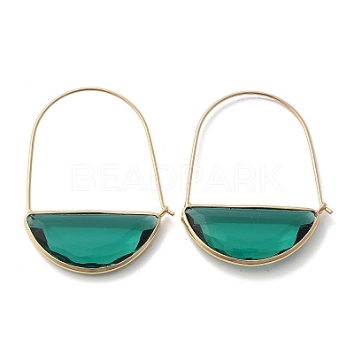 Brass Hoop Earrings EJEW-T007-04G-01-NF-1