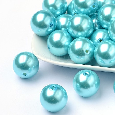 ABS Plastic Imitation Pearl Round Beads SACR-S074-20mm-A33-1