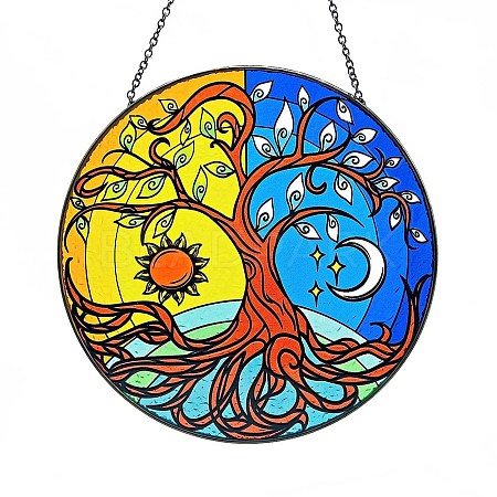 Acrylic Tree of Life Hanging Ornament TREE-PW0001-89E-1