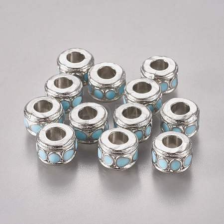 Alloy European Beads LFD8226Y-1-NF-1