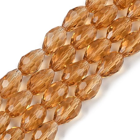 Transparent Glass Beads Strands EGLA-N013-T8mm-D21-1