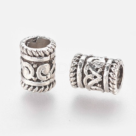 Alloy European Beads MPDL-WH0001-01AS-1