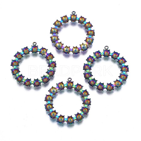 Ion Plating(IP) 304 Stainless Steel Pendants STAS-N098-029-1