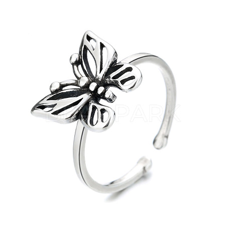 Butterfly Brass Cuff Open Rings for Women FS-WG2181B-02-1