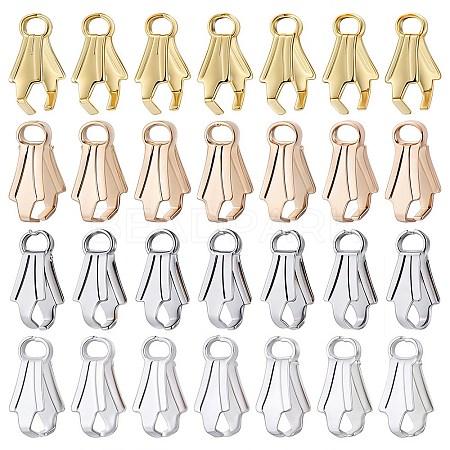 200Pcs 4 Colors Alloy Ice Pick Pinch Bails FIND-SC0006-12-1