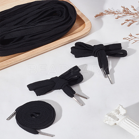 10Pcs Flat Polycotton Hollow Cord OCOR-LP0005-03A-1