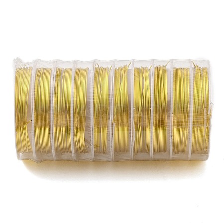 10 Rolls Round Copper Wire CWIR-C003-01F-G-1