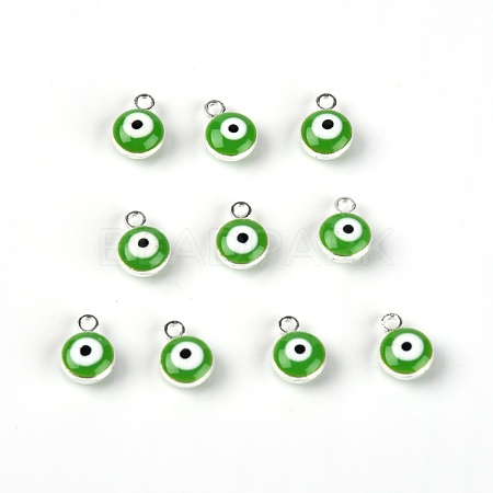 Alloy Enamel Pendants ENAM-WH0055-03F-1