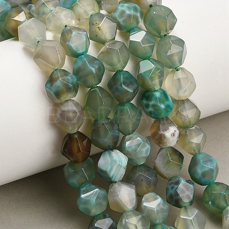 Natural Agate(Dyed & Heated) Beads Strands G-K425-B12-01-1