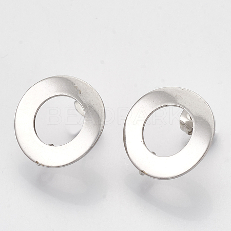 304 Stainless Steel Stud Earring Findings STAS-Q231-07A-1