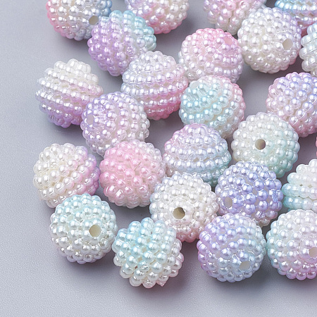 Imitation Pearl Acrylic Beads OACR-T004-10mm-11-1
