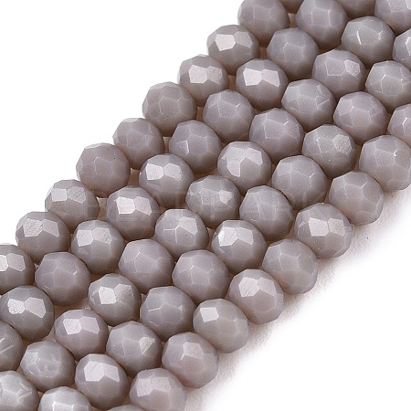 Opaque Solid Color Imitation Jade Glass Beads Strands EGLA-A044-P3mm-D10-1