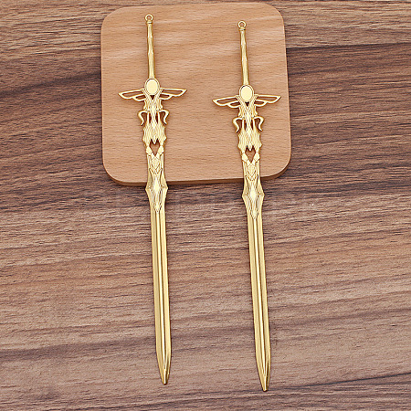 Alloy Sword Hair Sticks OHAR-PW0006-17B-1