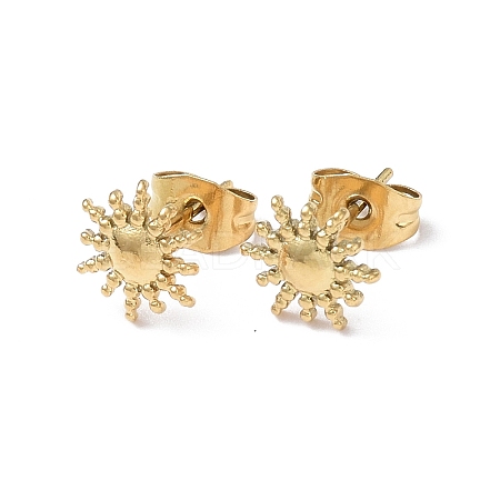 Ion Plating(IP) 304 Stainless Steel Stud Earring for Women EJEW-I285-20G-1