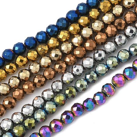 Electroplate Synthetic Non-magnetic Hematite Beads Strands G-A263-B01-03-1