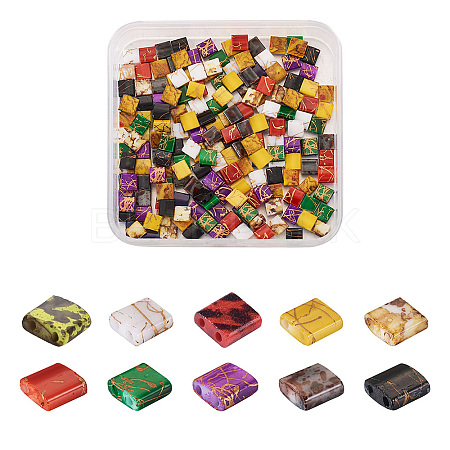 200Pcs 10 Colors Electroplate Glass Seed Beads SEED-CD0001-03B-1