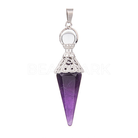 Natural Amethyst Pendants PW-WG6405D-04-1