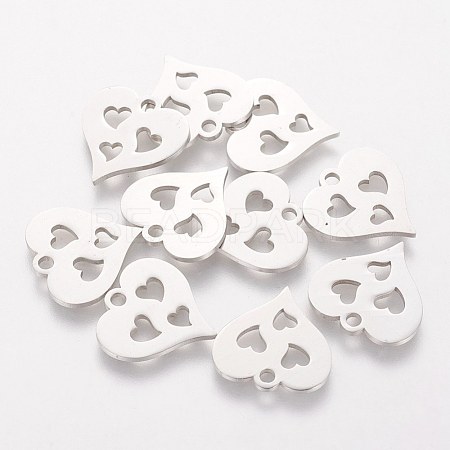 304 Stainless Steel Charms STAS-Q201-T144-1