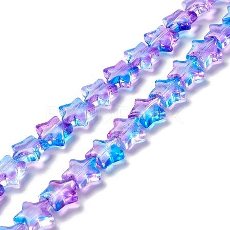 Transparent Glass Beads Strand GLAA-K057-01H-1