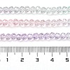 Transparent Painted Glass Beads Strands DGLA-A034-T3mm-A23-3