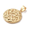Real 18K Gold Plated Zodiac Theme Brass Pendants KK-M273-04A-G-2